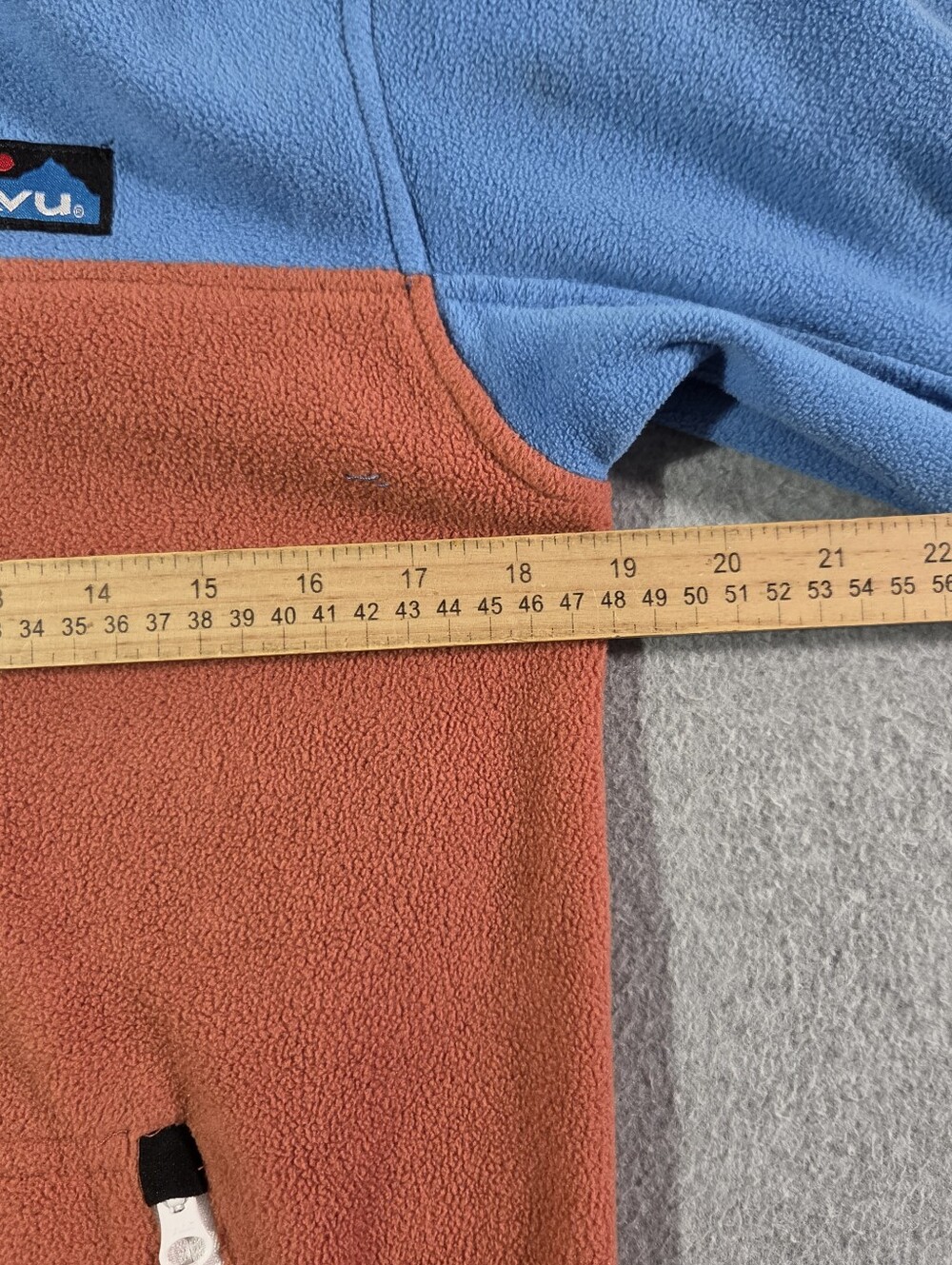 KAVU Cavanaugh Fleece Pullover Women’s Size Small Colorblock Design Outdoor Snap - Picture 5 of 7